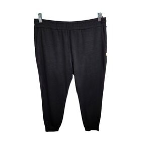 Vuori Performance Jogger Pant Womens Large Black Heather Dreamknit No Drawstring